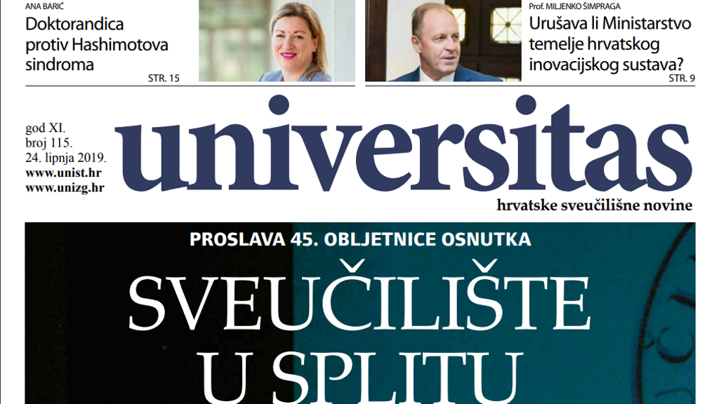 Sveučilišne novine Universitas br. 115 - lipanj/2019